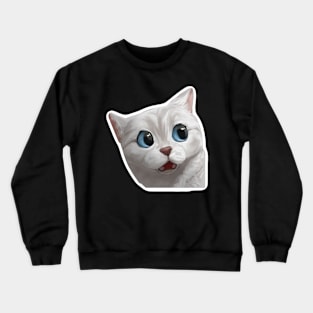 Doubting cat Crewneck Sweatshirt